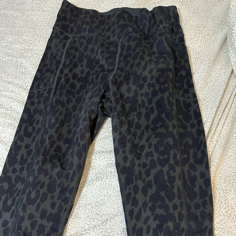 Victoria's Secret Black Cheetah Leggings